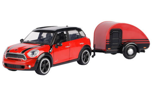 Mini Cooper S Countryman, červená/čierna